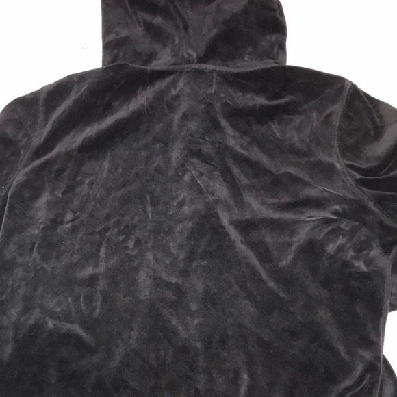 Broken heart athletica BLACK velour hoodie - Picture 3 of 3